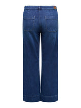 Only Carmakoma Madison pocket wide jeans dark blue