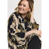 Gozzip Monna shirt tunic beige/black