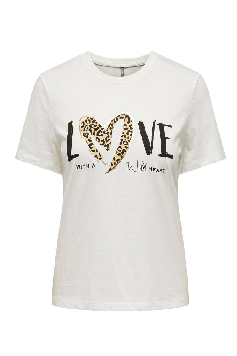 Only Carmakoma Frea life wild t-shirt white
