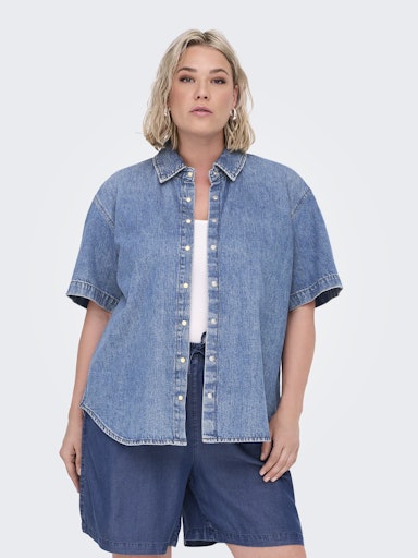 Only Carmakoma  Montreal denim shirtmedium blue