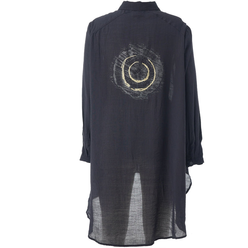 Gozzip Julie shirt with print black