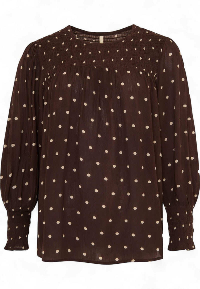 Ofelia Fira blouse brown