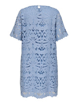 Only Carmakoma Gelina o-neck dress faded denim blue