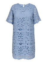 Only Carmakoma Gelina o-neck dress faded denim blue
