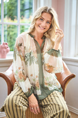 Black Colour Bellis blouse army