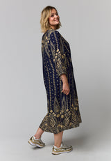 Gozzip Else dress blue board print