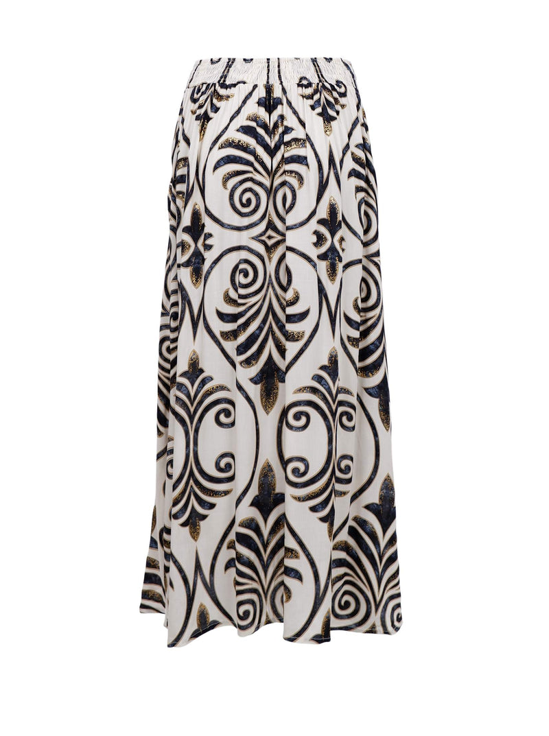 Black Colour  Stella skirt malaka white
