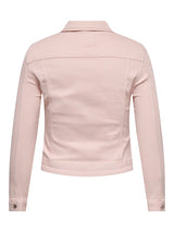 Only Carmakoma Wespa denim jacket light rose