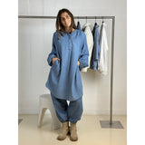 Gaspar Pisa Tunic Light Blue