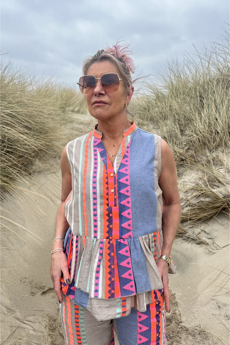 Gaspar Lido blouse multicolor