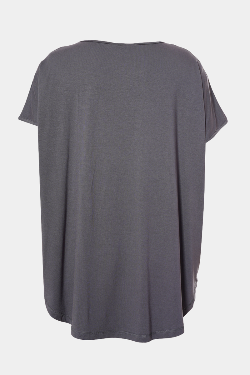 Gozzip Gitte t-shirt with print  charcoal