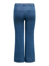 Only Carmakoma Cypress pocket flare medium blue denim