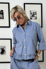 Gaspar Vigo Shirt Dusty Blue