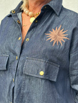 Gaspar Sevilla Denim Shirt Blue