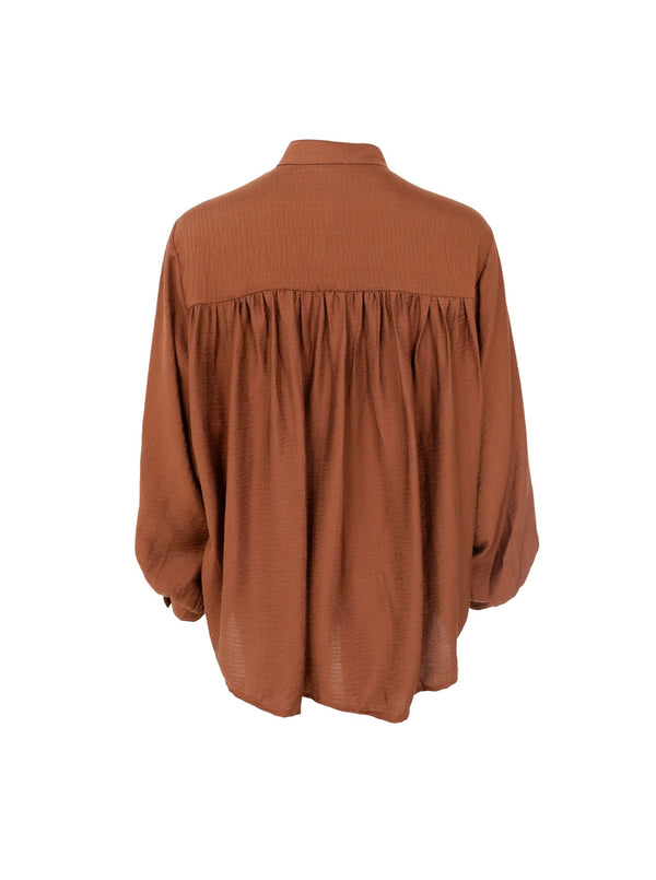 Black Colour Laurel shirt Camel