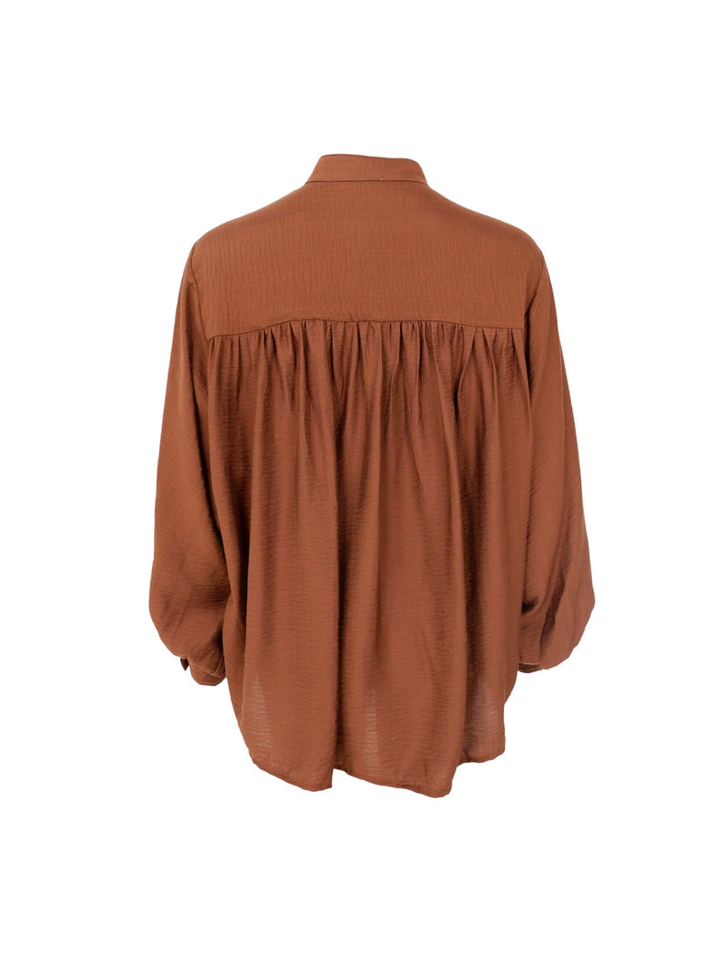 Black Colour Laurel shirt Camel