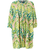 Gozzip Johanne shirt tunic green pink mix