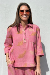 Gaspar Porto Jaquard blouse rose