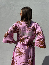 Gaspar Mumbai flower dress pink