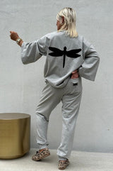Gaspar Charlotta sweat grey melange