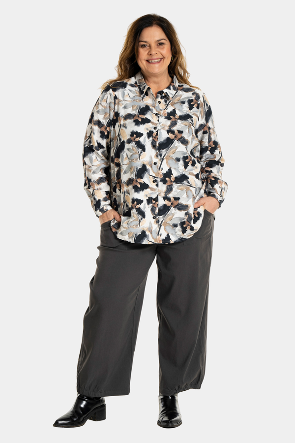 Gozzip Karina shirt multi colour print