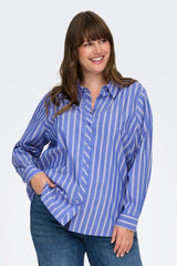 Only carmakoma Liah shirt Cloud dancer/surf