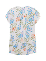 Gozzip Karuna blouse offwhite blue print