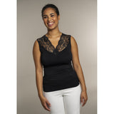 Sandgaard Oslo top with lace black
