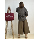 Gaspar  Tunø dot shirt dark grey/brown