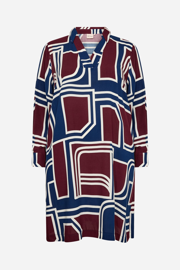 Wasabi Dress Natalie Bordeaux/Blue