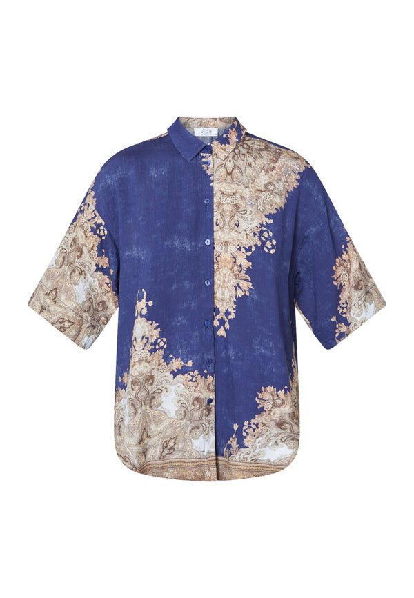 Love & Divine  new paisley shirt blue