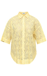 Love & Divine Love971-14 lace shirt straw