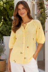 Ofelia Joy Shirt Yellow Combi