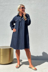Gaspar Nice denim dress blue