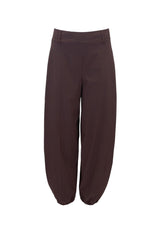 Black Colour Beate barrel pant mocca