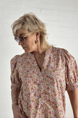 Gaspar Tunø flower dress rose