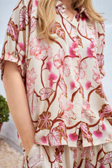 Black Colour Zelene Shirt Blouse Coral