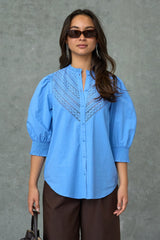 Love & Divine love805-2 Blouse Blue