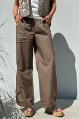 Gaspar Honolulu poplin pant brown
