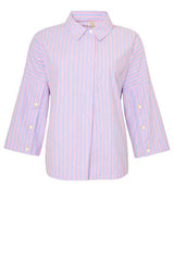Ofelia Mette blouse blue/pink stripe