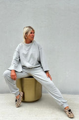 Gaspar Charlotta sweat grey melange