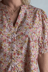 Gaspar Tunø flower dress rose