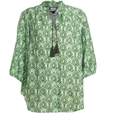Gozzip Trine blouse green print