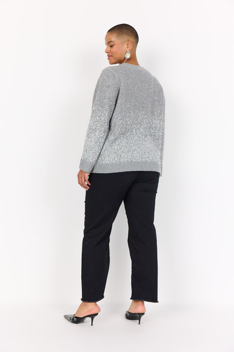 Wasabi Sylva 1 knit pullover grey melange