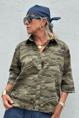 Gaspar Vigo Camo Shirt Green