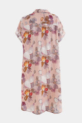 Gozzip Viona dress dusty rose with large flowers
