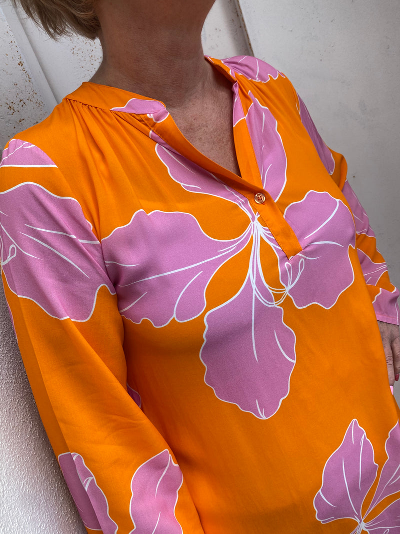 BOHO LOVE dress orange/pink