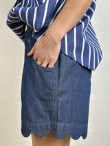 Gaspar Honolulu denim shorts dark blue