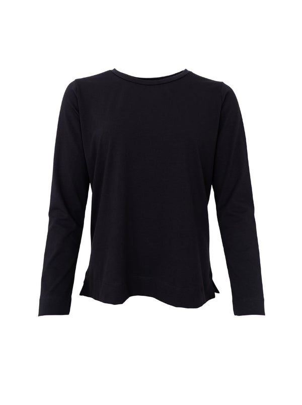 Black Colour May t-shirt long sleeve black