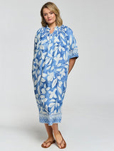 Gozzip joy dress blue/offwhite